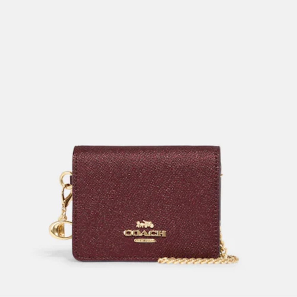 *NIB* Coach Boxed Mini Wallet On A Chain